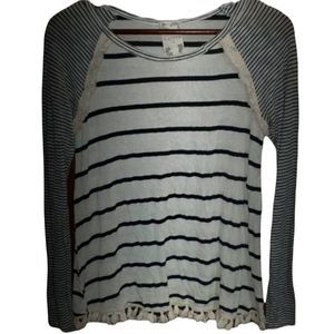 Blu Pepper Striped Knit Top